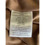 Listicle Brown Babydoll Midi Dress Size Sm Chiffon Short Sleeve Lined V Neck Photo 7