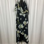 City Chic Black Elegant Floral Wrap Maxi Dress Sz.M(18) NWT Photo 3