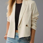 American Eagle  Cropped Blazer Size‎ L Photo 0