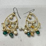 Gold Tone Boho Pierced Earrings Set Of 3 Festival Jewelry Photo 3