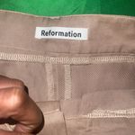 Reformation Pleated High Rise Tan Dress Pants size 6 Photo 5