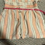 Free People Girl Like Me Striped Orange Linen Co-Ord Matching Set Shorts Size XS Photo 10