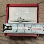 Gioielli Oval Cubic Zirconia Sterling‎ Silver Engagement Ring Size 7 Photo 7