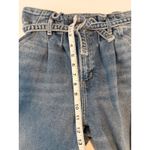 Hollister California Jeans size 5R Blue Denim Paperbag Waist Belted Straight Leg Photo 4