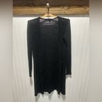 Aeropostale  Open Front Cardigan Duster Sweater Sz XS Metallic High Side Slit Photo 1