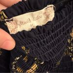 Altar'd State Navy blue floral off the shoulder maxi dress Photo 2