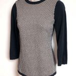 The Limited  black & tan crew neck sweater Photo 2