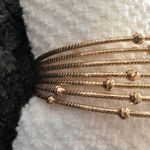 Gorgeous Gold Tone Metal Cuff Bracelet Photo 2