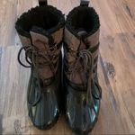 Sporto  thermolite Olivia DUCK BOOTS black Quilted Lined ankle waterproof Tie 6 Photo 3