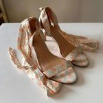 Anthropologie Floral Tie Up Heels Women’s size 8 Balletcore Boho Wedding Formal Photo 5