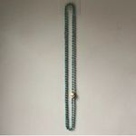 Victoria Cunningham Turquoise Necklace Mammoth Skull Pendant Blue Photo 2