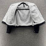 Joujou Trucker Faux Fur Crop Jacket Black Medium Photo 2