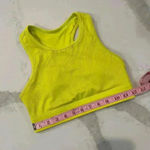 Fabletics  Activewear Neon Yellow Racerback Athletic Sports Bra Womens Size Small Photo 4