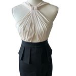 BCBGMAXAZRIA  Beige Black Full Length Gown Size 0 NEW New with tags Photo 1