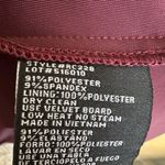 XScape  Off-Shoulder Burgundy Maxi Dress Photo 7