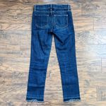 Paige  • Miki Straight Jeans low rise cropped raw release hem Merrick dark wash Photo 6