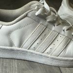 Adidas Womens US Size 5.5 Superstar White Leather Casual Sneaker Shoes Photo 2