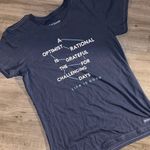 Life is Good  Rational Optimist Challenging Days Crusher Tee Medium Teacher Photo 1