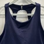 Athleta Maldives High Neck Bra Cup Bikini Top Underwire 34 D/DD Navy Photo 2