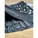 Soulmates Mini Skirt, Black Metallic Dot A-Line Women's Size 3 Photo 3