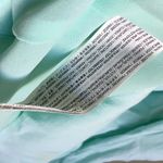 Mango  Suit chiffon mint green dress Belted‎ V Neck Photo 6