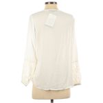 Haoduoyi  white Tie Front Top Embroidered Sleeves boho Photo 1