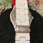 Relic  by fossil White and Silver-Tone Women's Watch crystal accents bezel Photo 1