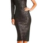 Dress the Population  - Emilia One-Shoulder Sequin Midi Dress Black XL Photo 0