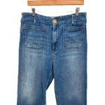 Maeve  The Colette Wide Leg‎ Cropped Jeans Women Size 32 Blue Denim High Rise Photo 1