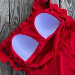 Nicole Miller Red Off Shoulder One Piece Swimsuit 3X Plus Size Photo 3