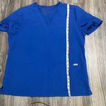 FIGS ,Women’s XL Nurse Scrub Top – Blue, Comfortable & Professional Photo 7