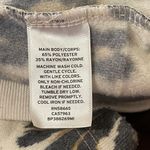 BP. Leopard Dash Long Sleeve Drawstring Cropped Pullover Hoodie Beige Birch XS Brown Photo 7