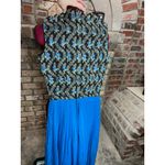 Dress formal midi dress blue green sheer skirt balletcore Size XL Photo 11