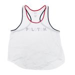 Splits59 Peloton Women's White Ringer Racerback Tank Top Size XL Photo 1