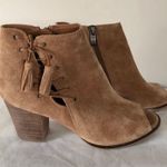 Franco Fortini Tan Suede Ankle Booties Photo 3