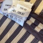 Tory Burch Rene Gray Cream Striped Zipper Jacket 3/4 Sleeves EUC Sz 0 Photo 5