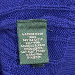 Ralph Lauren  Women's Size L Blue Cable Knit Full Zip Cardigan Sweater Classic Photo 6