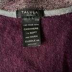 Aritzia Talula Cashmere Angora Metallic Shimmer Cardigan | Plum Purple | XS Photo 3