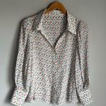 Alice + Olivia Salome silk Button down Shirt Photo 1
