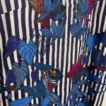 Farm Rio Embroidered Applique Stripe Mini Dress XS New Photo 5