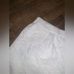 ZARA  crochet shorts white embroidered medium $58 boho spring classic casual Photo 4