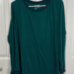 Terra & Sky  blue green striped long sleeve tee size 2X Photo 0