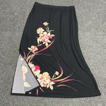 Chico's  Womens Floral Tropical Maxi skirt pull on beach resortwear size 2/Large Photo 2