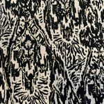 Iman size small black white metallic gold print wide leg pants worn 2 times EUC Photo 2