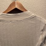 Free People  Women’s Ribbed Knit Large Button Henley style Shirt Size XS Photo 7