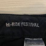 American Eagle Outfitters women’s black stretch high rise festival shorts size 4 Photo 6