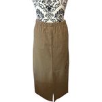 KIRIOUS Los Angeles Y2K Utility Tan Cargo Style Maxi Skirt Green Size L Photo 2