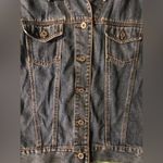 At Last Vintage  Blues Women’s Jean Jacket Worn Size M Made in the USA Photo 2