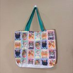 MIA CHARRO Canvas Shoulder Bag Cats Land With Floral
Headband Cute Boho Cottage White Photo 4