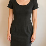 T Tahari  Gray Short Sleeve Dress Size Small Photo 0